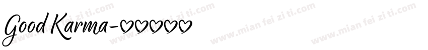 Good Karma字体转换